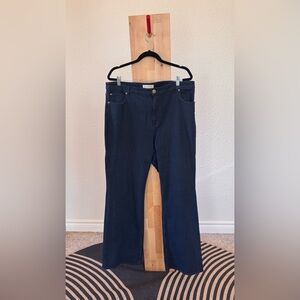 Eloquii Women's Navy Flare Jeans